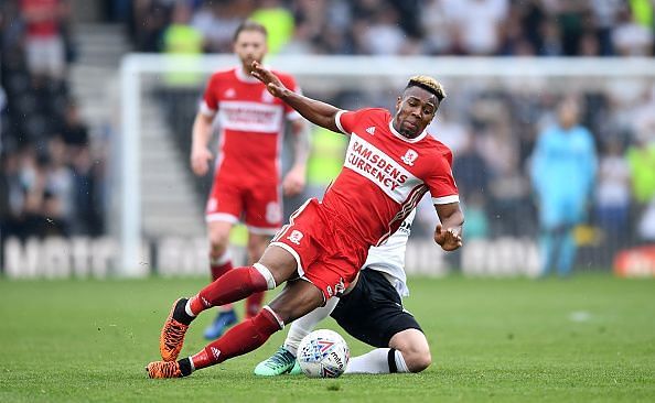 Middlesbrough ended Derby's winning run on Saturday lunchtime.